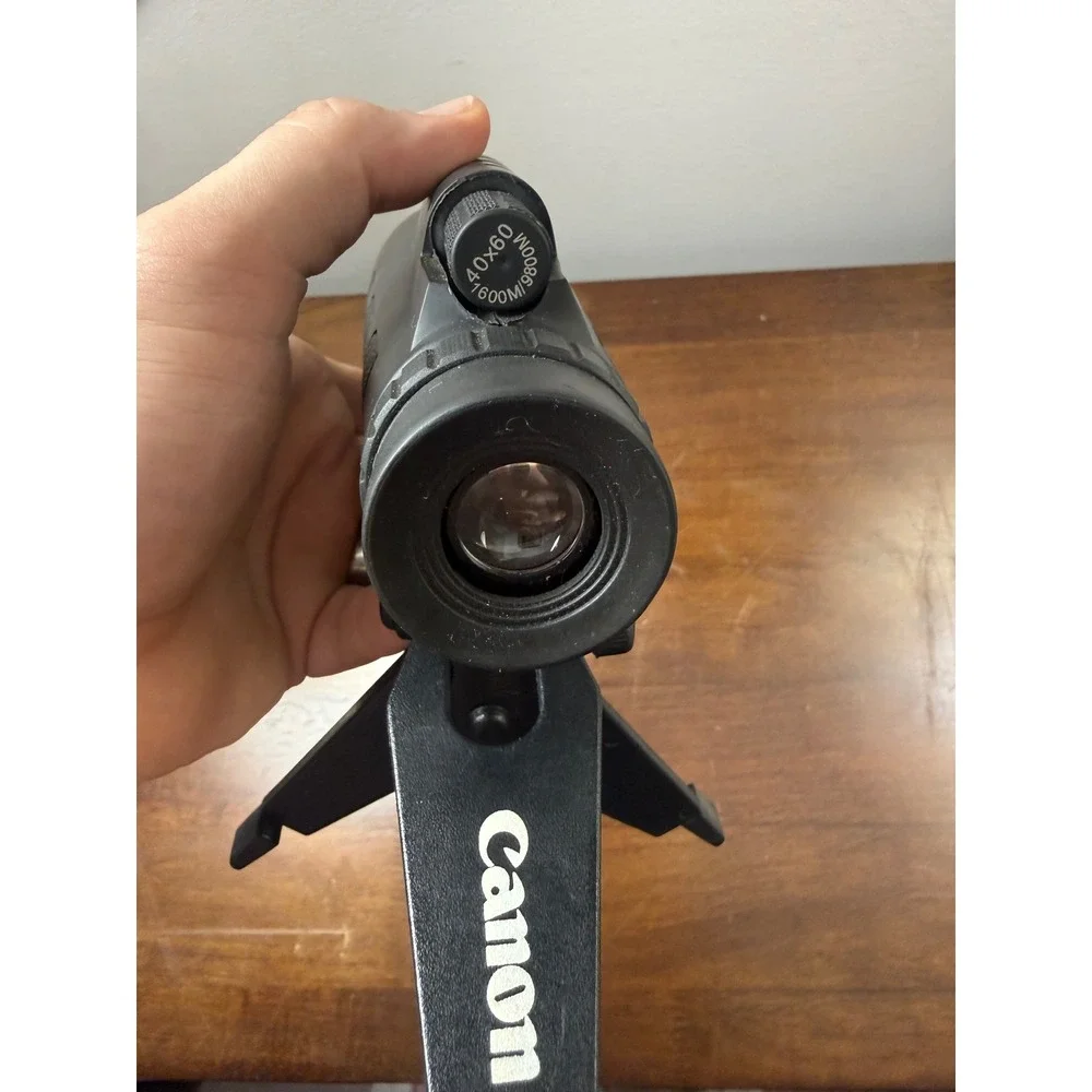 40x60 HD Monocular Telescope Black with Compass and Canon Mini Tripod Stand
